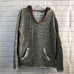 Third & Army Urban Outfitters pullover hoodie v neck sweater aztec